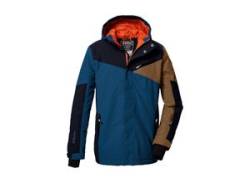 Skijacke KILLTEC "KSW 387 BYS SKI JCKT" Gr. 164, blau (dunkelblau), Kinder, Obermaterial: 100% Polyester (recycelt), Innenfutter: 100% Polyester, Füllung: 100% Polyester, Jacken von Killtec