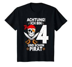 Kinder Geburtstagsshirt 4 Jahre Geburtstag Pirat T-Shirt von Kinder Geburtstagsgeschenke von Lifua