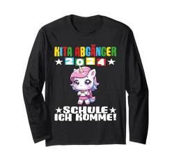 Kita Abgänger 2024 Einschulung 2024 Schule Ich Komme Langarmshirt von Kinder Kita Abgänger 2024 Schulkind Abschluss Kita