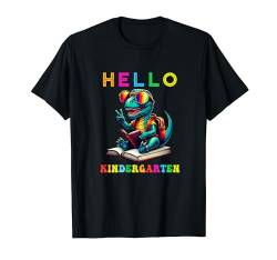 Hello Kindergarten T Rex Lover Back to School Kid Jungen Mädchen T-Shirt von Kindergarten First Day of School Outfits Women Men