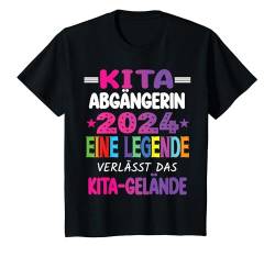 Kinder Kita Abgänger 2024 Eine Legende Verlässt Das Kita Gelände T-Shirt von Kindergarten Schultüte Geschenke für Mädchen Jungs