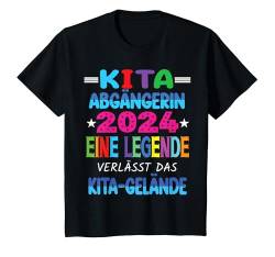 Kinder Kita Abgänger 2024 Eine Legende Verlässt Das Kita Gelände T-Shirt von Kindergarten Schultüte Geschenke für Mädchen Jungs