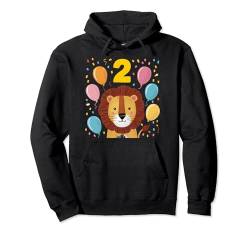 2. Geburtstag Kindergeburtstag Zweiter Geburtstag Löwe Pullover Hoodie von Kindergeburtstag Geburtstagsshirt Dschungel