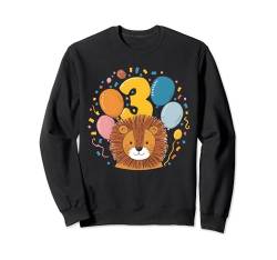 3. Geburtstag Kindergeburtstag Dritter Geburtstag Löwe Sweatshirt von Kindergeburtstag Geburtstagsshirt Dschungel