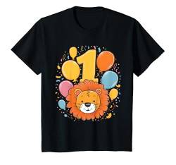 Kinder 1. Geburtstag Kindergeburtstag Erster Geburtstag Löwe T-Shirt von Kindergeburtstag Geburtstagsshirt Dschungel