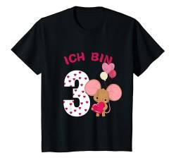 Kinder Kinder 3 Maus Geburtstagsshirt kleine Maus 3 Geburtstag T-Shirt von Kindergeburtstag T-Shirts Jungen & Mädchen by Ella