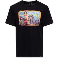 KingKerosin Print-Shirt Chopper (1-tlg) mit Front Print von KingKerosin