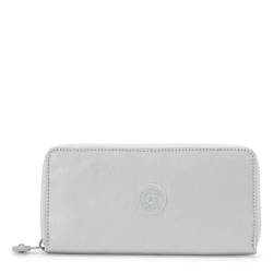 Kipling Money World Metallic Geldbörse, New Bright Met, 7.75''L x 4''H x 0.75''D von Kipling