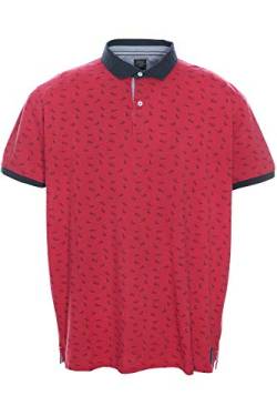 Kitaro Poloshirt Polo Shirt Hemd Herren Kurzarm Baumwolle Pique, Farbe:rot, Herrengrößen:4XL von Kitaro