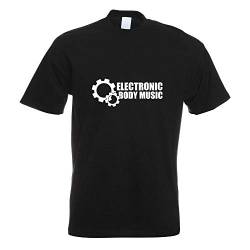 Kiwistar - T-Shirt - schwarz - Elektronic Body Music - EBM Motiv Bedruckt Funshirt Design Print - mit Motiv Bedruckt - Funshirt Design - Sport - Freizeit - Herren - XXL von Kiwistar