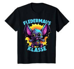 Kinder Fledermausklasse in der Grundschule, Klassentier T-Shirt von Klassenshirts mit Maskottchen, Grundschule