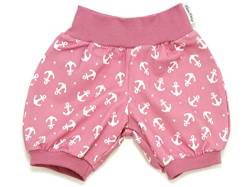 Kleine Könige Kurze Pumphose Baby Mädchen Shorts · Modell Anker Ankertanz Beere, Beere · Ökotex 100 Zertifiziert · Größe 86/92 von Kleine Könige