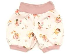 Kleine Könige Kurze Pumphose Baby Mädchen Shorts · Modell Fee Blume Blumenfee rosa, beere · Ökotex 100 Zertifiziert · Größe 98/104 von Kleine Könige