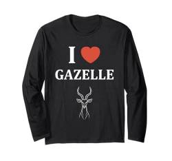 Baby niedliche Gazelle Einfache i love Gazelle Langarmshirt von Kleine Tiere Lustige Gazelle