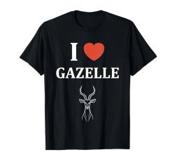 Baby niedliche Gazelle Einfache i love Gazelle T-Shirt von Kleine Tiere Lustige Gazelle