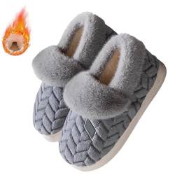 House Shoes - Hausschuhen Damen Gipfelfreund Hausschuhe - Harmont Plüsch Airfloppy Winterhausschuhe Herren Kuschelig Wolke Geschlossen Slippers Warme Flauschige Pantoffeln Paare von Kobilee