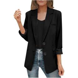 Kobilee Blazer Damen Bunt, Sportlich Ausgefallene Sakko Festlich Business Sweatblazer Modern Abend Tailliert Blaser Jacke Sommer Schwarz Weiß Jacken Lang Beige Damenblazer Rosa Damenanzug Longblazer von Kobilee