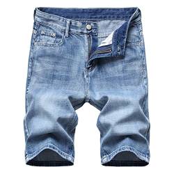 Herren Jeans Shorts Kurze Jeans Herren Männer Hosen Herren Sommer Hose Jeanshose für Herren Sommer Denim Shorts Große Größen Stretch Kurze Hose Locker Casual Sommerhose Cargohose Sweatpants Men von Komiseup