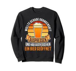 Orangensaft auspressen ausversehen Bier geöffnet Sweatshirt von Konterbier Bier Saufen Festival Herrentag trinken