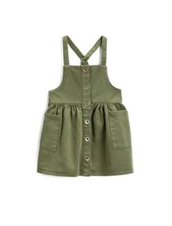 Koton Mädchen Strappy Jean Dungarees Cotton Pocket Button Dress, Khaki (801), 11-12 Jahre EU von Koton