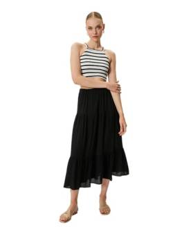 Koton Women Viscose Elastic Waist Voluminous Midi Skirt von Koton