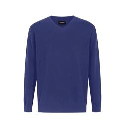 Krumba Herren Baumwolle Übergroß V-Ausschnitt Klassik Pullover Schiefer Blau 7XL von Krumba