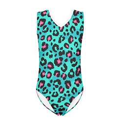 Kuiaobaty Kinder Einteiler Bademode Farbiger Leopard Mode Mädchen Kleinkind Badeanzug Kinder Badeanzug für Sommer Strand von Kuiaobaty