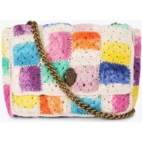 KURT GEIGER Crochet Kensington Bag White/Rainbow von Kurt Geiger