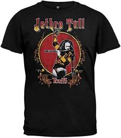 KuyAteYS Jethro Tull Tour 75 Soft T Shirt S Black XL von KuyAteYS