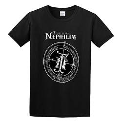 Summer T-Shirt, Round Neck Pure Cotton T-Shirt Fields of The Nephilim Logo Fotn T-Shirt Black S von KuyAteYS