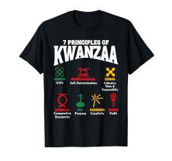 7 Prinzipien von Kwanzaa African American Pride für Männer, Frauen und Kinder T-Shirt von Kwanzaa African American Pride Apparel