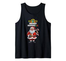 Frohe Kwanzaa-Weihnachten, Weihnachtsmann, schwarz, afroamerikanischer Mann, Junge Tank Top von Kwanzaa African American Pride Apparel