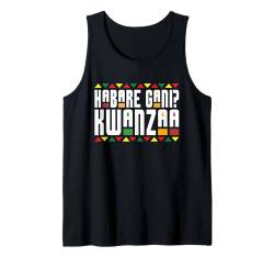 Habare Gani Kwanzaa Afroamerikanisches Weihnachtsfest Herren Damen Tank Top von Kwanzaa African American Pride Apparel