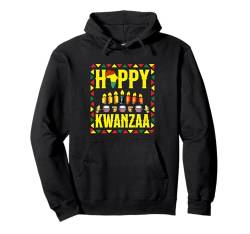 Happy Kwanzaa Kinara Kerzen Afroamerikanisch Männer Frauen Kinder Pullover Hoodie von Kwanzaa African American Pride Apparel