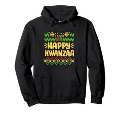 Happy Kwanzaa Weihnachten, hässlicher Pullover-Stil, Afroamerikaner Pullover Hoodie von Kwanzaa African American Pride Apparel