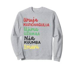 Kwanzaa Seven Principles Afroamerikanisches Weihnachten Sweatshirt von Kwanzaa African American Pride Apparel