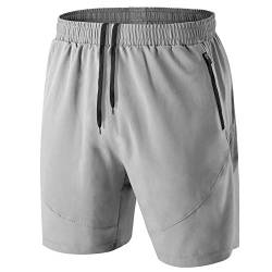 Kyopp Kurze Hosen Herren mit Reißverschlusstasche Schnell Trocknend Sporthose Leicht Atmungsaktiv Sport Shorts von Kyopp