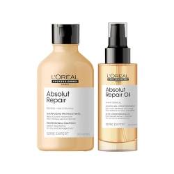 L'Oréal Professionnel Reparierendes Pflegeduo aus Shampoo und 10in1 Leave-In Öl, Mit Quinoa für strapaziertes und trockenes Haar, Serie Expert, Absolut Repair von L'Oréal Professionnel