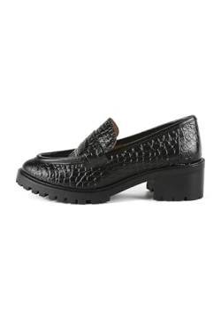 L37 - Damen Loafer Almost Famous, Damen Slipper, Naturleder, Weiches Futter, Handgefertigte Schuhe, Einzigartiger Stil, Bequem und Elegant - Schwarz von L37 HANDMADE SHOES