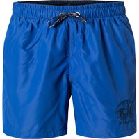 LA MARTINA Herren Badeshorts blau Mikrofaser unifarben von LA MARTINA