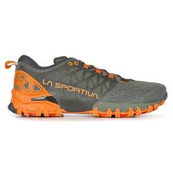 La Sportiva Bushido II Trailrunning-Schuh für Herren, Carbon/Tangerine, 42 EU von LA SPORTIVA