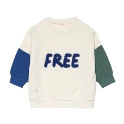 LÄSSIG Kids Sweater GOTS Little Gang (86/92, Free Milky) von LÄSSIG