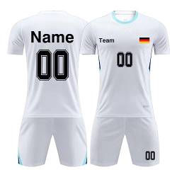 LAIFU Personalisierte Fussball Trikot Kinder Jungen | Trikot Kinder mit Eigenem Namen | Fußball Trikot Set | Fußball Geschenke von LAIFU