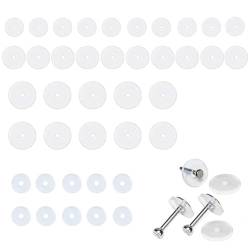 LAKJUOZ 30 Pcs Gemischte Größe Anti Wildfleisch Piercing Disc, Mit 10 Befestigungsringen, Keloid Disc Für Piercing Bump Clear Disc Pads Zu Stabilisieren Ohrringe Stopper Earlobe Unterstützung Patches von LAKJUOZ