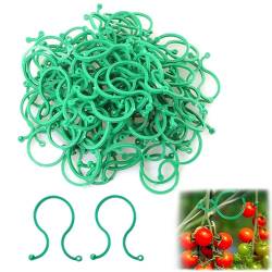 LAKJUOZ Pflanzenclips,100 Stück Gartenpflanze Clips, Pflanzenklammern, Kunststoff Kletterpflanzen Clips, Plant Clips Rankhilfen, Pflanzenclips Zur Unterstützung Für Pflanzen Sicherung von LAKJUOZ