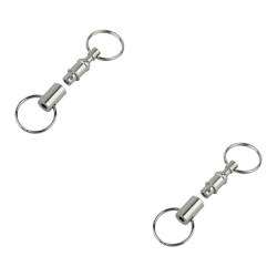 LALADEFIEE 10 STK hängende Schlüsselanhänger bescherung Weihnachten geldgeschenke Weihnachten Keyring Anhänger Schlüsselanhänger Schnellverschluss-Schlüsselanhänger schlüsselring Silver von LALADEFIEE