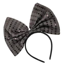 LALADEFIEE übergroßes Schmetterlings-Stirnband seidenband bändchen haarspange haar clip hairclip Haarschmuck für Damen Mädchen beugt sich für Haare Party-Stirnband Haare für Frauen Black von LALADEFIEE