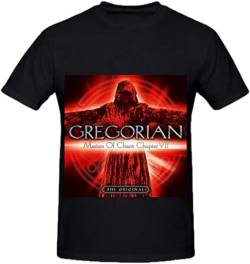 Gregorian Masters of Chant Chapter Vii Pop Mens Custom Shirts Large Pullover Men's Crewneck T-Shirt Short Sleeve Top Unisex Pure Cotton Tee Black M von LAM PURE