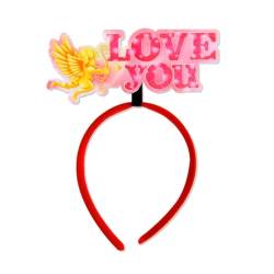 LARUISEE Modischer Valentinstag-Kopfschmuck, stilvolles Haarband, Stirnband, Schmuck für Party, Bühnenauftritte, Kopfbedeckung, Ornament, Valentinstag, Kostüm-Zubehör von LARUISEE