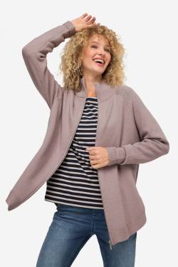 Große Größen Strickjacke, Damen, beige, Größe: XL, Viskose/Synthetische Fasern/Polyester, LAURASON von LAURASON